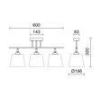 "A Tu Estilo" 717G-G05X1A-02 Mix Kolor Ø19,6 Novolux Exo Lampa sufitowa 