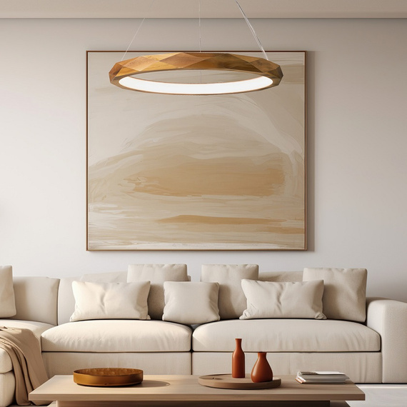 Zwis Ledowy Accord Lighting Angular QN-ANGULAR-RING-LED-80-TEAK