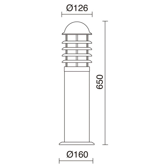 Lampa stojąca zewnętrzna Novolux 177A-G05X1A-30 Leveche