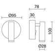 Kinkiet 977A-L0103A-02-47 Novolux Minimal