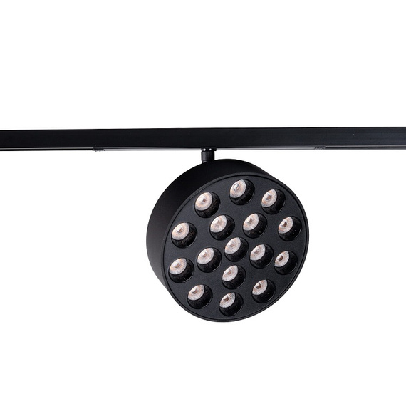 Lampa rastrowa okrągła Maxlight Micro11 N0012N 12W Czarny 3000K