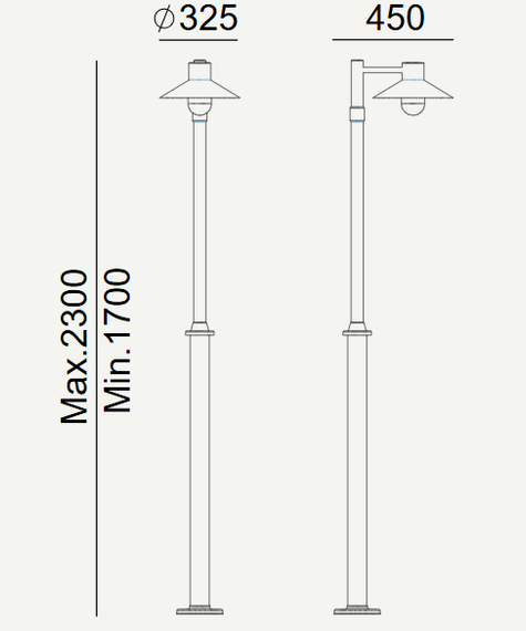 Norlys Lampa stojąca zewnętrzna 274BL Lund