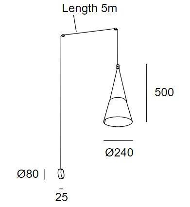 Lampa ścienna LEDS Attic 05-7389-05-14 Grok
