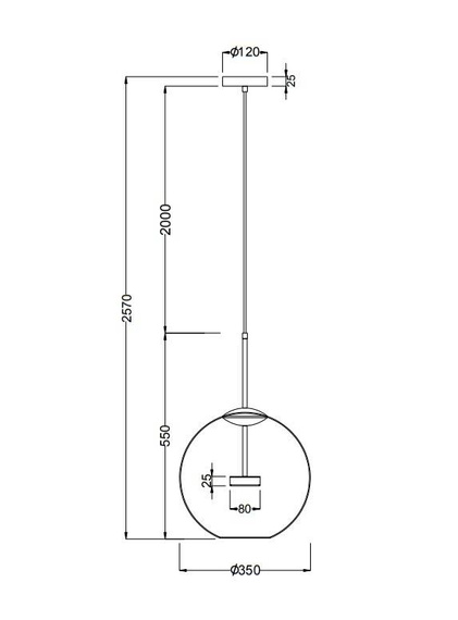Lampa wisząca Maytoni Cometa MOD056PL-L12G3K