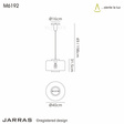 Lampa wisząca Mantra Jarras 6192