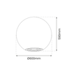 Kula Zewnętrzna Milagro Globo EKO0459 Biała 60cm