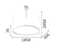 Ideal Lux Gemini d105 Żyrandol 307701