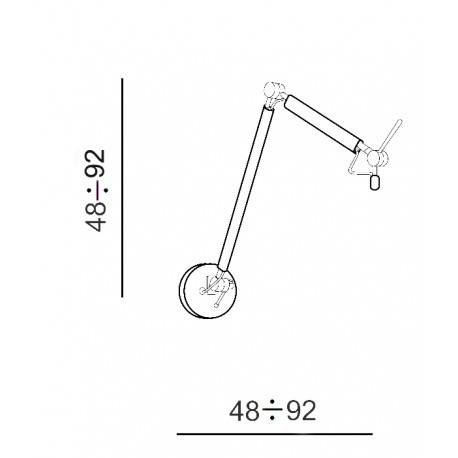 Lampa ścienna Zyta Wall S Azzardo AZ4190+AZ2602
