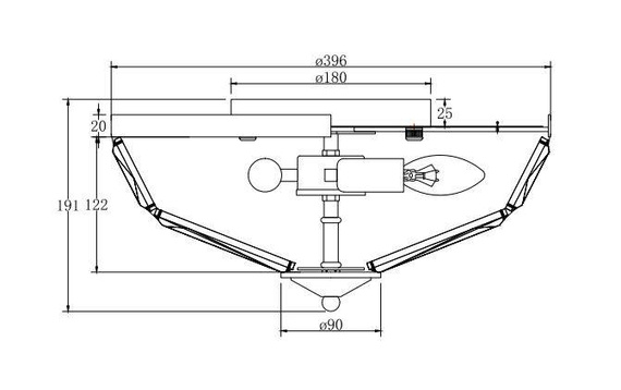 Lampa sufitowa Maytoni MOD094CL-04G Facet