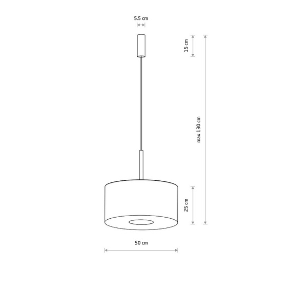 Lampa wisząca Nowodvorski Santana M 11652 kremowa
