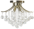 Plafoniera kryształowa Elem Wenecja 5191/4 21QG mosiądz