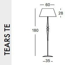 Lampa podłogowa Evi Style TEARS TE