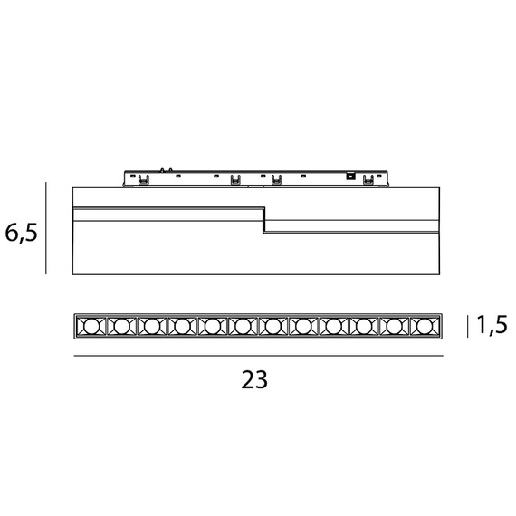 Raster łamano obrotowy Maxlight Micro11 N0005N 12W 3000K czarny