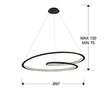 Lampa wisząca Schuller Looping 527644 