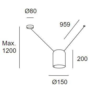 00-7392-05-14 Oprawa wisząca LEDS Attic Grok