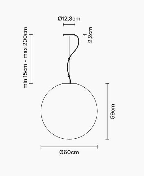 Lampa wisząca Fabbian LUMI SFERA F07 A27 01