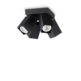 Lampa Sufitowa Ideal Lux Dynamite Pl4 Square Nero 371313