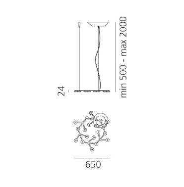 Lampa wisząca Artemide Led Net line 1575050A