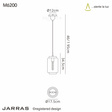 Lampa wisząca Mantra Jarras 6200