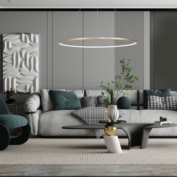 Lampa wisząca Milagro Saturno ML8865 gold