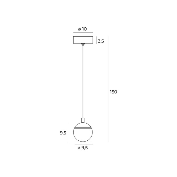 Oprawa wisząca Nowoczesny Maxlight COMETSHINE P0472