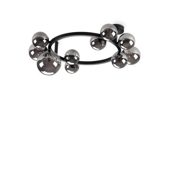 Plafon Ideal Lux Perlage Pl10 Fume' 309286