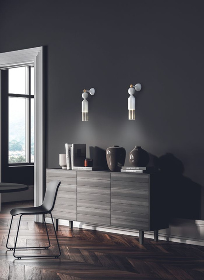 Włoska Lampa ścienna Masiero Nappe APP N4