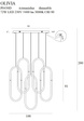 Lampa wisząca MAXLIGHT Olivia P0430D