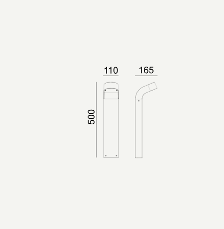 Lampa stojąca zewnętrzna Norlys Molde 1903GR