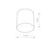 Spot Nowodvorski  POINT PLEXI LED BLACK M 6526