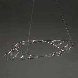 Nowoczesna lampa wisząca LED Sforzin Tesa Piccola miedziana