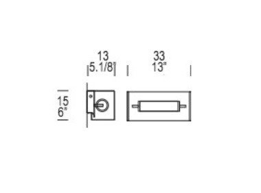 Kinkiet Leucos VITTORIA P2 / C transparentny