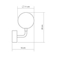 Lampa ścienna Nela Ramko 66526