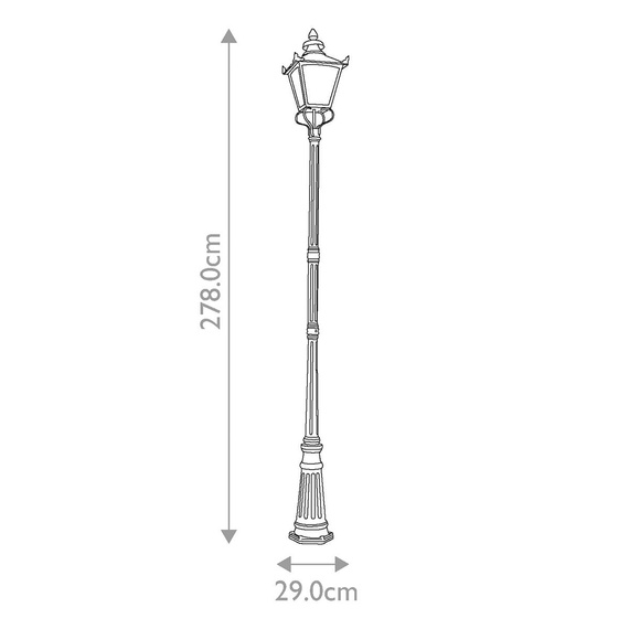 Lampa Stojąca GP1-BLACK Elstead Grampian