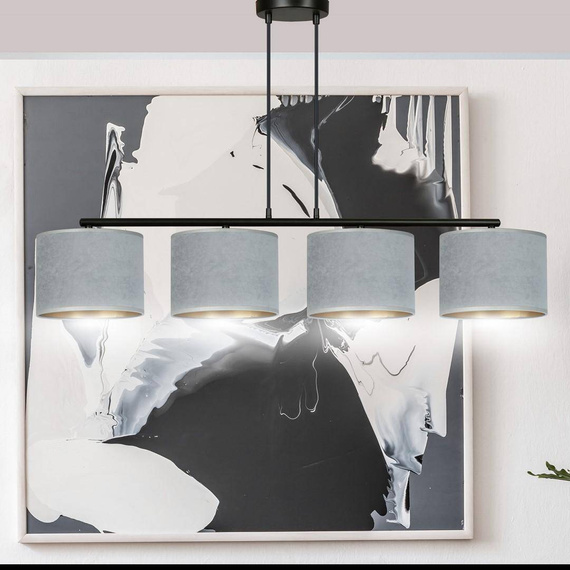 Zwis HILDE 4 BL GRAY czarny (1050/4) - Emibig