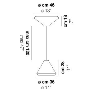 Lampa Wisząca VISTOSI WITHWHITE SP 46 G