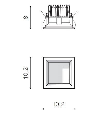 Oprawa do zabudowy Azzardo Aida AZ4226