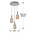 Lampa wisząca Schuller Micron 413626 Dimmable