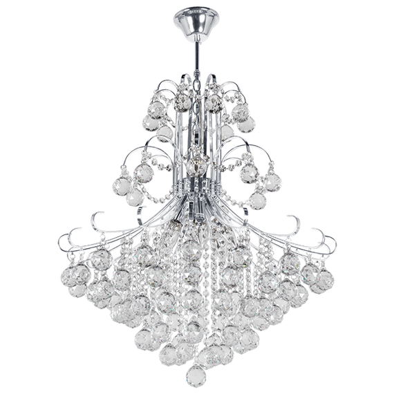 Lampa Wisząca kryształowa Elem Barcelona 6245/6 8C chrom