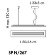 Lampa Wisząca Sillux MALE SP N/267 LED