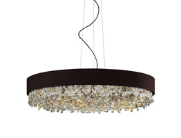 Lampa Wisząca Włoska MASIERO Ola S6 90 Czarna