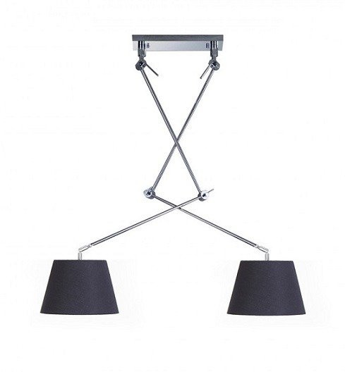 Adam 2S BK Lampa Wisząca Azzardo czarna AZ1842+AZ2586 x2