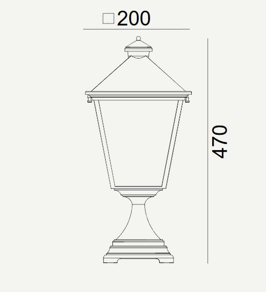 Norlys Lampa stojąca zewnętrzna London 484BL