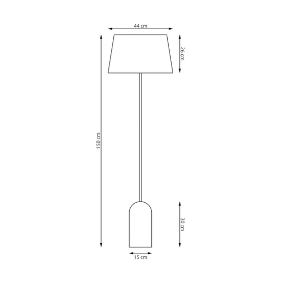 Lampa Podłogowa Emibig Pearl Lp Beige (1419/LP1)