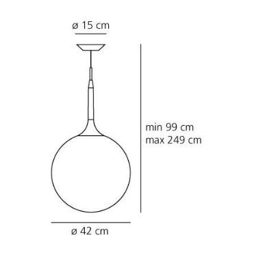 Lampa wisząca Artemide Castore 1051010A