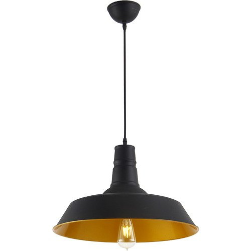 AZZARDO Alexis LB6848 BK/GO Lampa Wisząca Czarno-Złota