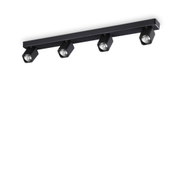 Ideal Lux Rudy Pl4 Square Nero Plafon 321523