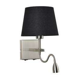 Lampa Ścienna Italux Norte WL-1122-2-BL-SN-RO-BL