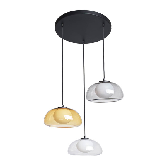 Lampa Wisząca Italux Ainale Pnd-54637-3-Bk-Sg