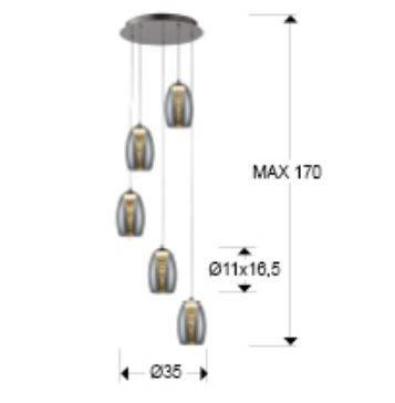 Lampa wisząca Schuller Nebula 584438